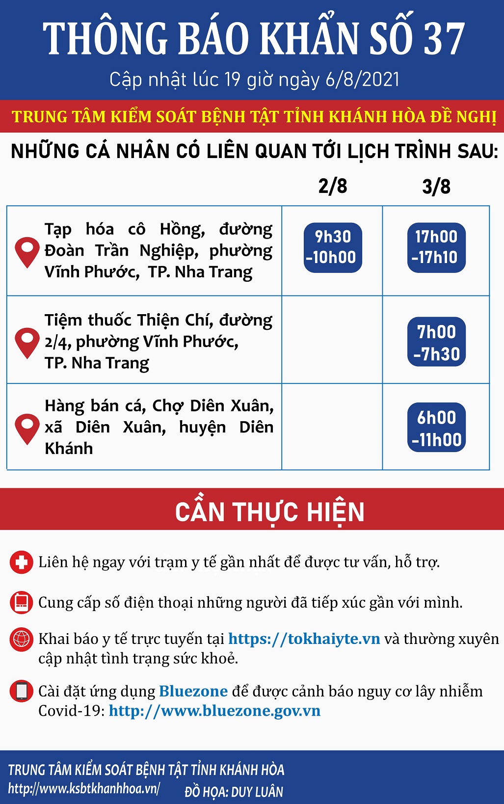 THÔNG BÁO KHẨN SỐ 37